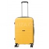 Чемодан средний М полипропилен жёлтый 65х44х26/62л/3.3кг/Worldline 291, фото 12