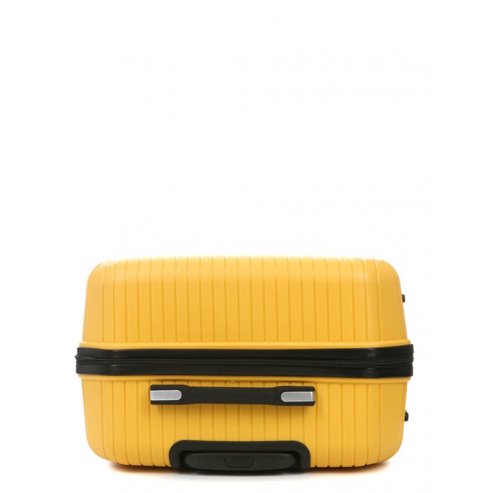 Чемодан средний М полипропилен жёлтый 65х44х26/62л/3.3кг/Worldline 291, фото 6