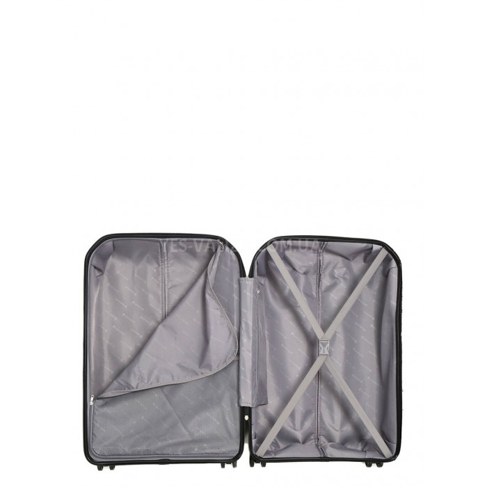 Валіза середня М поліпропілен чорна 65х44х26см/62л/3.3кг/ Worldline291, фото 10