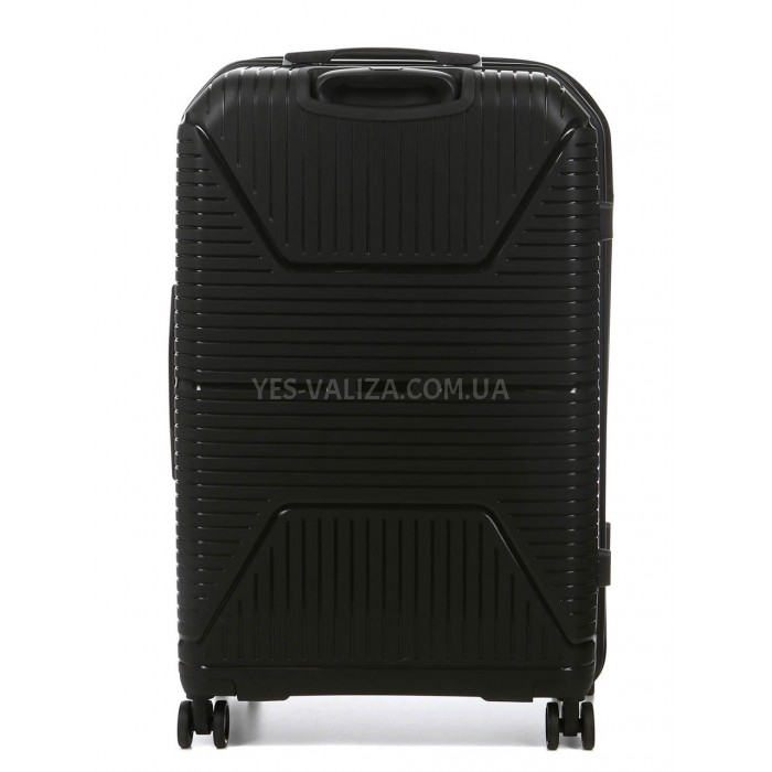 Валіза середня М поліпропілен чорна 65х44х26см/62л/3.3кг/ Worldline291, фото 3