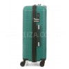 Валіза середня М поліпропілен зелена 65х44х26см/62л/3.3кг/Worldline291, фото 14