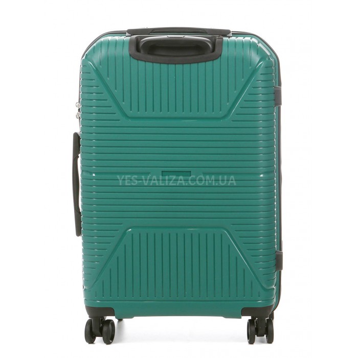 Валіза середня М поліпропілен зелена 65х44х26см/62л/3.3кг/Worldline291, фото 3