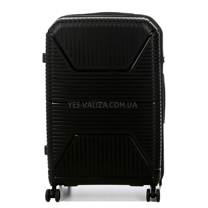 Набор чемоданов Франция (L M S-3шт) полипропилен чёрный/Worldline 291, фото 5