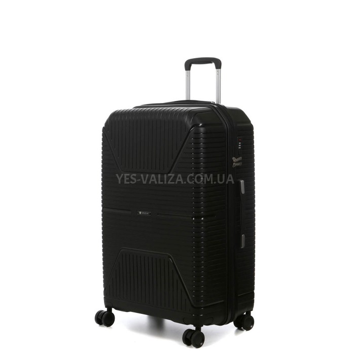 Набір валіз Франція (L M S-3шт) поліпропілен чорний Worldline 291, фото 2
