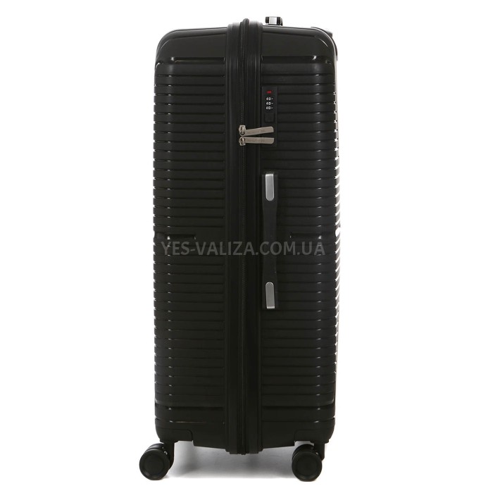 Набор чемоданов Франция (L M S-3шт) полипропилен чёрный/Worldline 291, фото 6