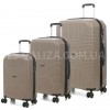Набір валіз Франція (L M S-3шт) поліпропілен бежевий Worldline 291, фото 10