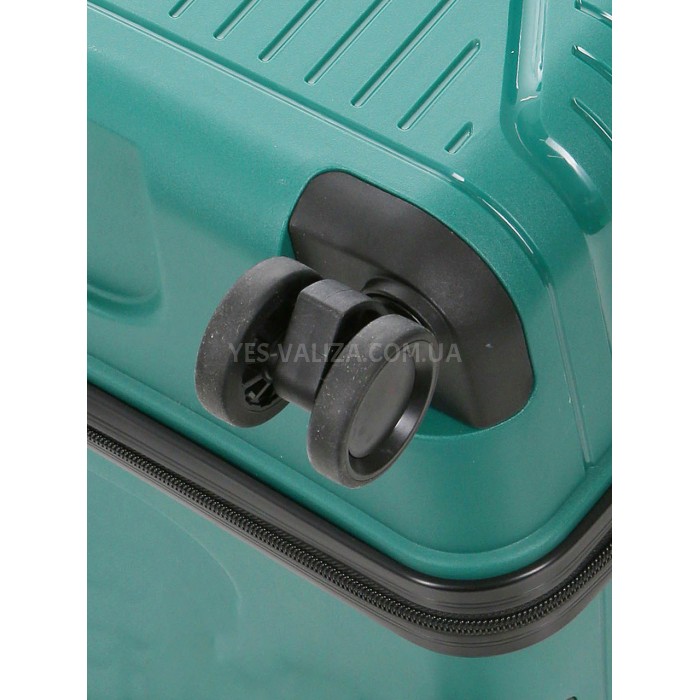 Набор чемоданов Франция (L M S-3шт) полипропилен зелёный/Worldline 291, фото 9