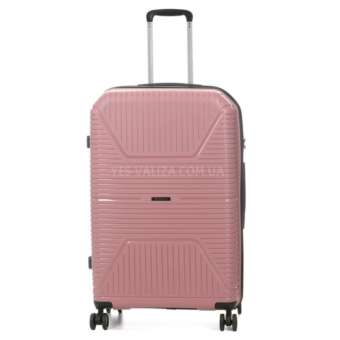 Набір валіз Франція (L M S-3шт) поліпропілен рожевий Worldline 291, фото 2