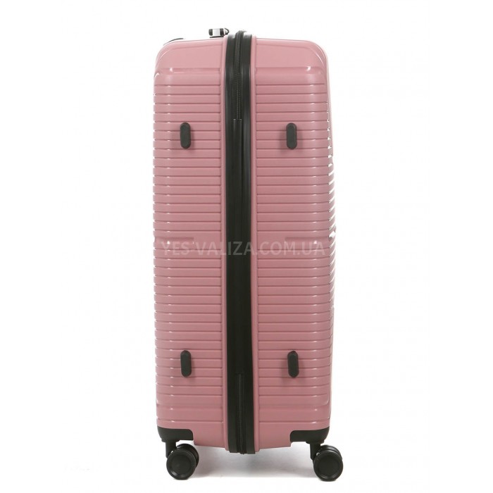 Набір валіз Франція (L M S-3шт) поліпропілен рожевий Worldline 291, фото 5