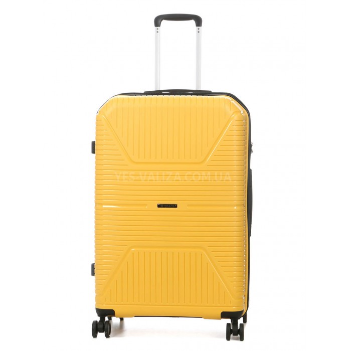 Набор чемоданов Франция (L M S-3шт) полипропилен жёлтый/Worldline 291, фото 2