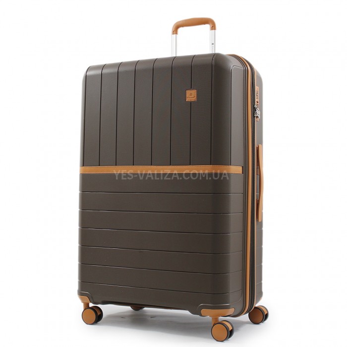 Набір валіз Франція (L M S-3шт) поліпропілен кава/Snowball 49403, фото 2