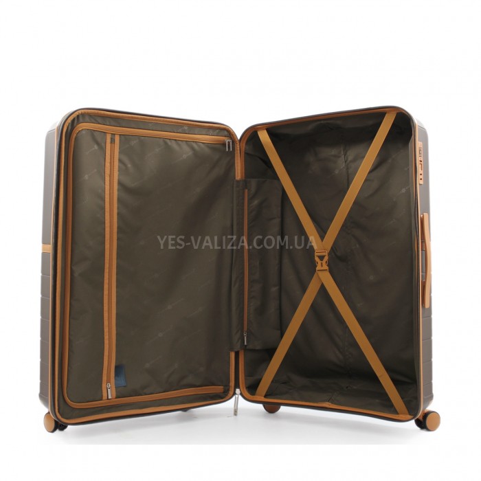 Набор чемоданов Франция (L M S-3шт) полипропилен кофе/Snowball 49403, фото 9