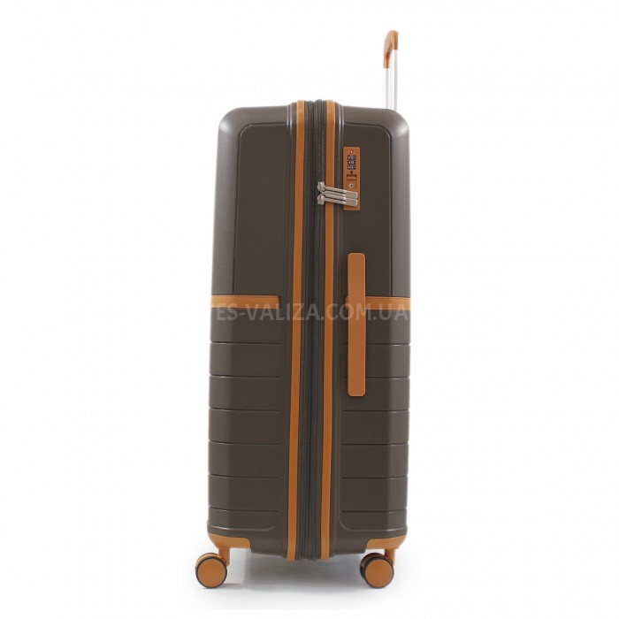 Набір валіз Франція (L M S-3шт) поліпропілен кава/Snowball 49403, фото 5