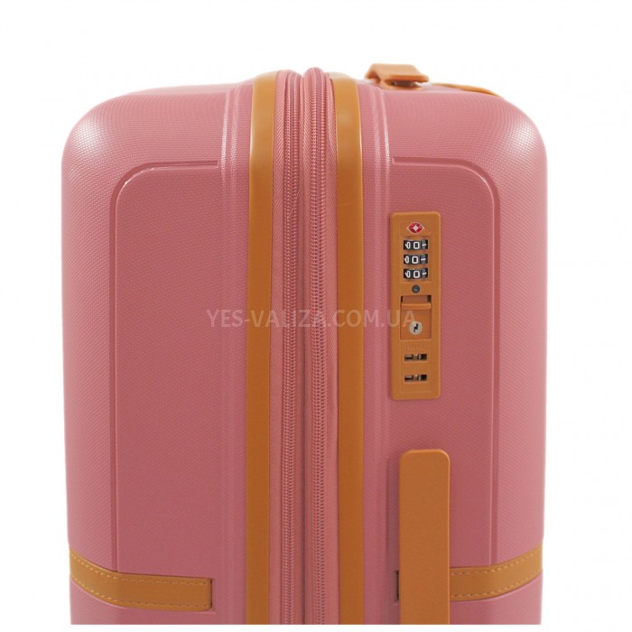 Набор чемоданов Франция (L M S-3шт) полипропилен пудра/Snowball 49403, фото 8