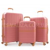 Набор чемоданов Франция (L M S-3шт) полипропилен пудра/Snowball 49403, фото 11