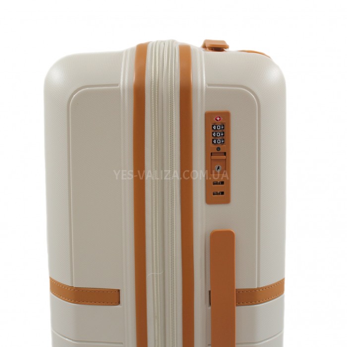 Набір валіз Франція (L M S-3шт) поліпропілен білий/Snowball 49403, фото 9