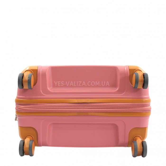 Чемодан средний M полипропилен пудра 67x45x26+5/82л/3.8кг/Snowbal49403, фото 6