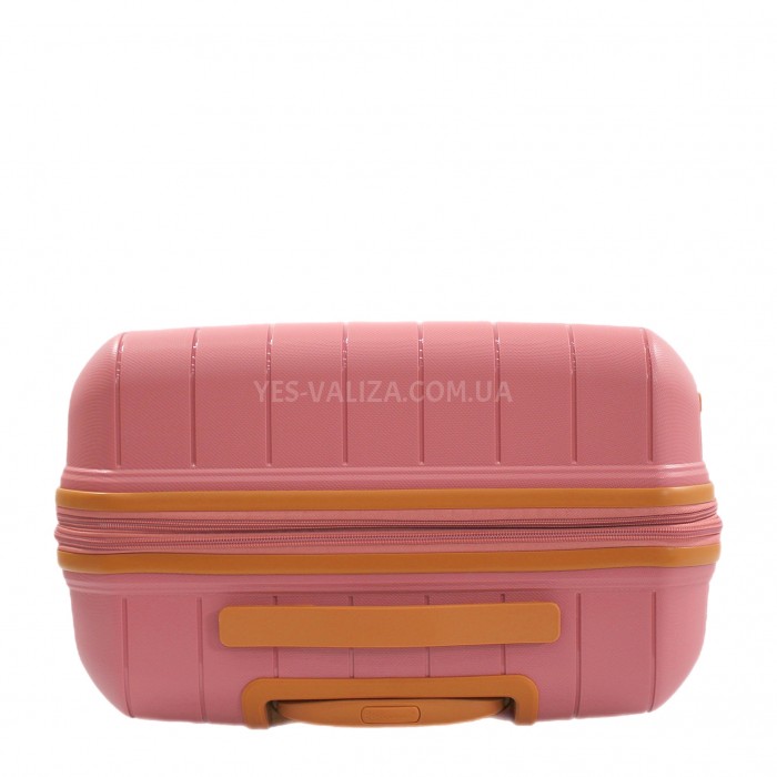 Чемодан средний M полипропилен пудра 67x45x26+5/82л/3.8кг/Snowbal49403, фото 5