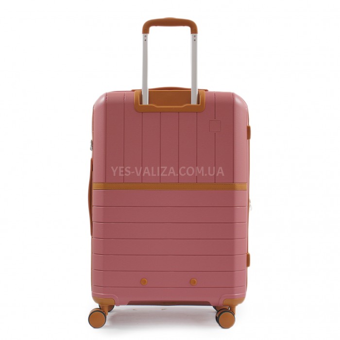 Валіза середня M поліпропілен пудра 67x45x26+5/82л/3.8кг/Snowbal 49403, фото 2