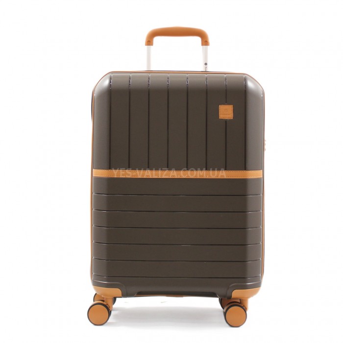 Валіза мала S поліпропілен кава 55х38х22см/40л/2.6кг/Snowball 49403, фото 2