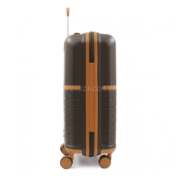 Валіза мала S поліпропілен кава 55х38х22см/40л/2.6кг/Snowball 49403, фото 5