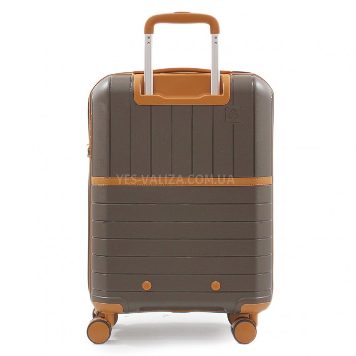 Чемодан малый S полипропилен кофе 55х38х22см/40л/2.6кг/Snowball 49403, фото 3
