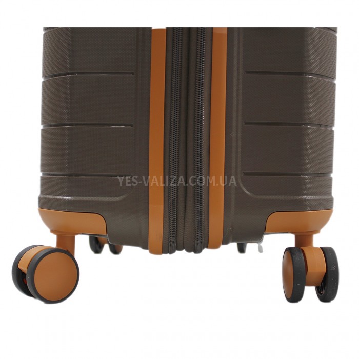 Валіза мала S поліпропілен кава 55х38х22см/40л/2.6кг/Snowball 49403, фото 9