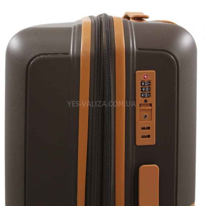 Чемодан малый S полипропилен кофе 55х38х22см/40л/2.6кг/Snowball 49403, фото 8