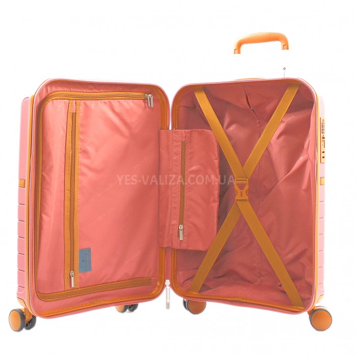 Валіза мала S поліпропілен пудра 55х38х22см/40л/2.6кг/Snowball 49403, фото 10