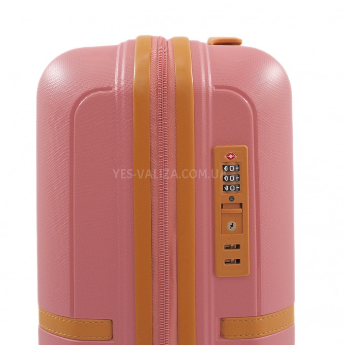 Валіза мала S поліпропілен пудра 55х38х22см/40л/2.6кг/Snowball 49403, фото 8