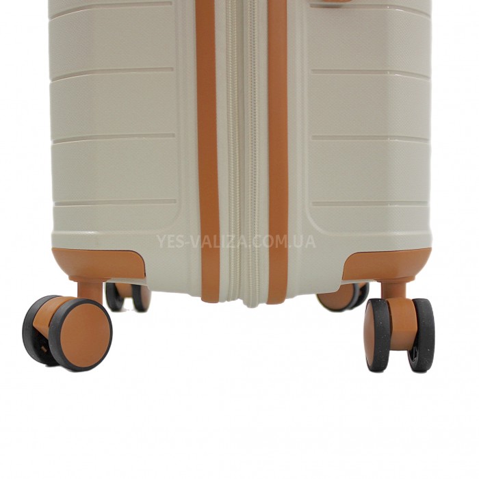 Валіза мала S поліпропілен біла 55х38х22см/40л/2.6кг/Snowball 49403, фото 9