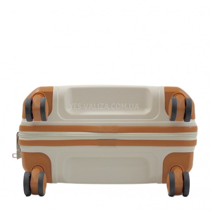 Валіза мала S поліпропілен біла 55х38х22см/40л/2.6кг/Snowball 49403, фото 7