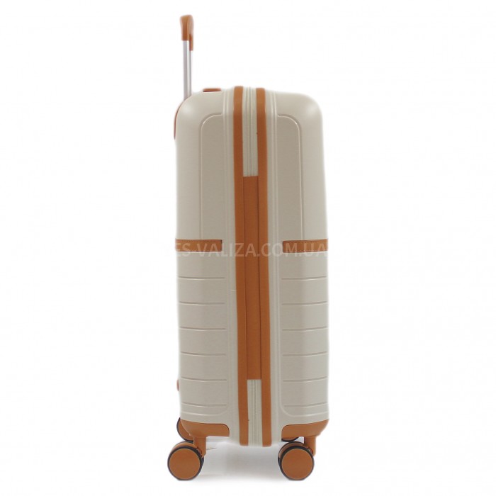 Чемодан малый S полипропилен белый 55х38х22см/40л/2.6кг/Snowball 49403, фото 5