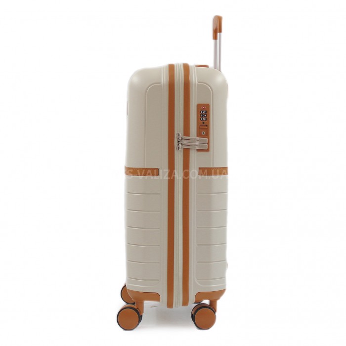 Чемодан малый S полипропилен белый 55х38х22см/40л/2.6кг/Snowball 49403, фото 4