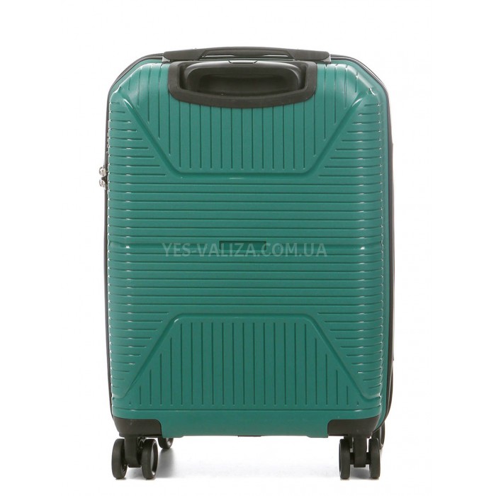 Чемодан малый S полипропилен зелёный 55х37х22см/38л/2.7кг/Worldline 291, фото 4