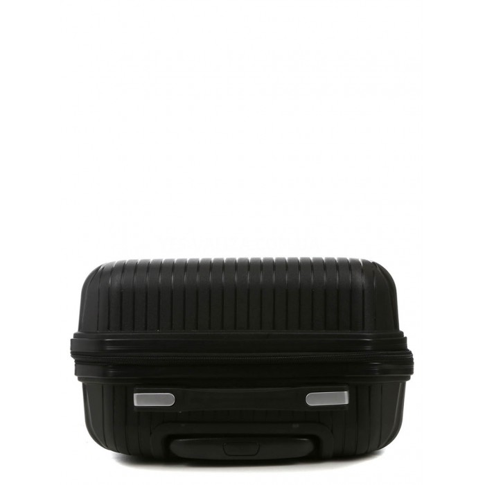 Валіза мала S поліпропілен чорна 55х37х22см/38л/2.7кг/Worldline 291, фото 7