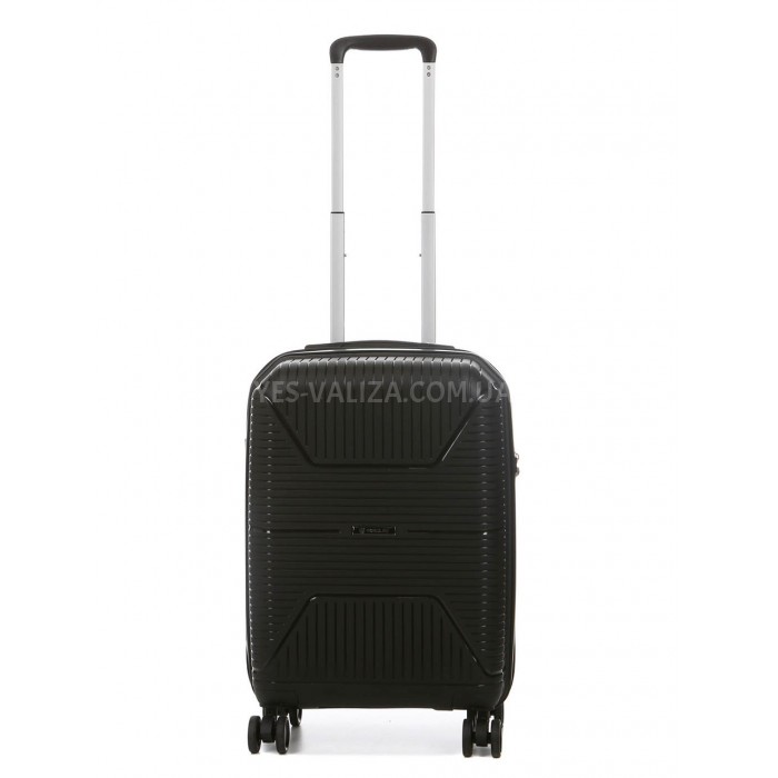 Валіза мала S поліпропілен чорна 55х37х22см/38л/2.7кг/Worldline 291, фото 2