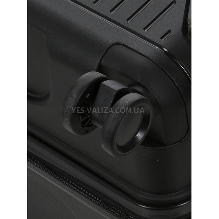 Чемодан малый S полипропилен чёрный 55х37х22см/38л/2.7кг/Worldline 291, фото 8