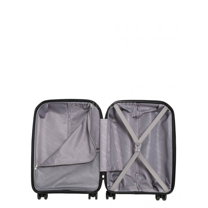 Чемодан малый S полипропилен чёрный 55х37х22см/38л/2.7кг/Worldline 291, фото 10