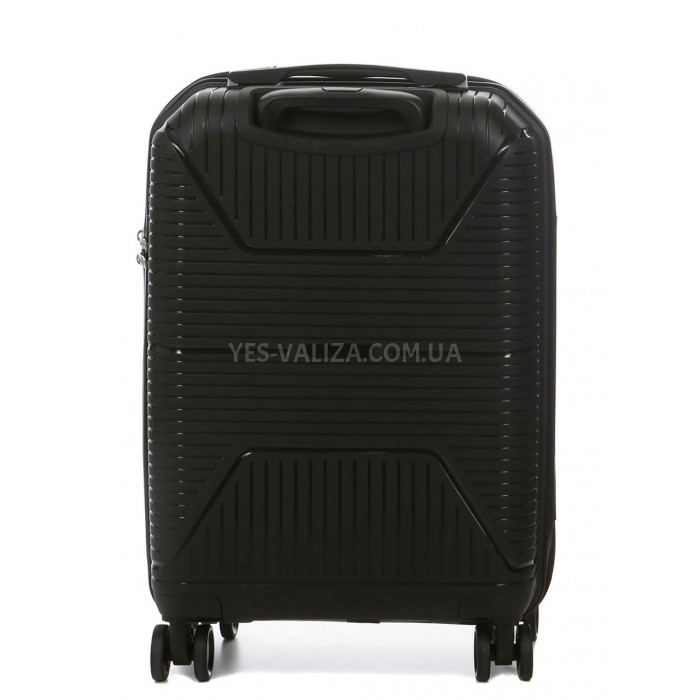 Чемодан малый S полипропилен чёрный 55х37х22см/38л/2.7кг/Worldline 291, фото 3