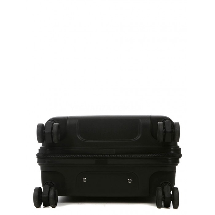 Чемодан малый S полипропилен чёрный 55х37х22см/38л/2.7кг/Worldline 291, фото 6