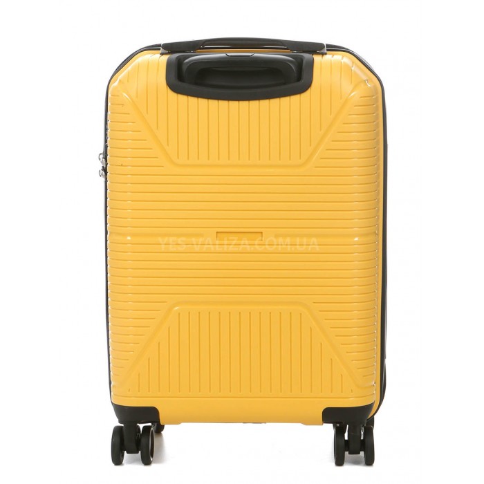 Чемодан малый S полипропилен жёлтый 55х37х22см/38л/2.7кг/Worldline 291, фото 2