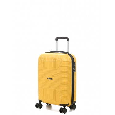 Чемодан малый S полипропилен жёлтый 55х37х22см/38л/2.7кг/Worldline 291