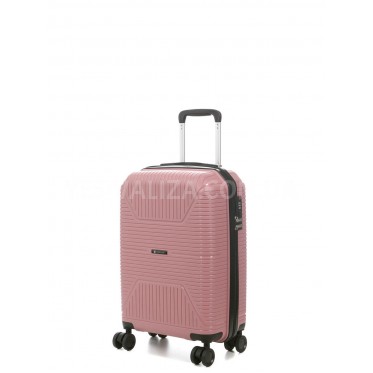 Чемодан малый S полипропилен пудра 55х37х22см/38л/2.7кг/Worldline 291