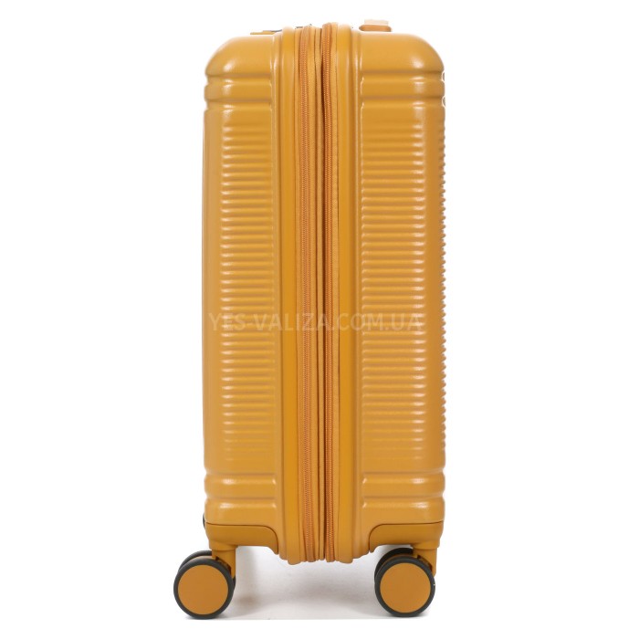 Чемодан малый S поликарбонат жёлтый 55x35x20+5см/48л/2.8кг/Airtex 649, фото 6