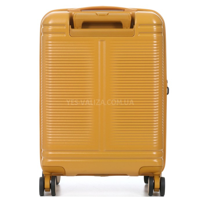 Чемодан малый S поликарбонат жёлтый 55x35x20+5см/48л/2.8кг/Airtex 649, фото 4