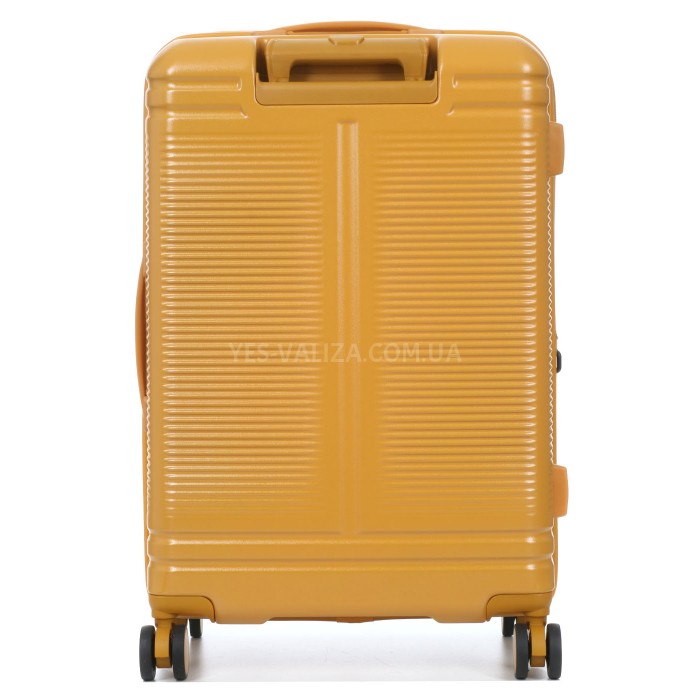 Валіза середня М полікарбонат жовта 65х44х25+5см/82л/3.65кг/Airtex 649, фото 3