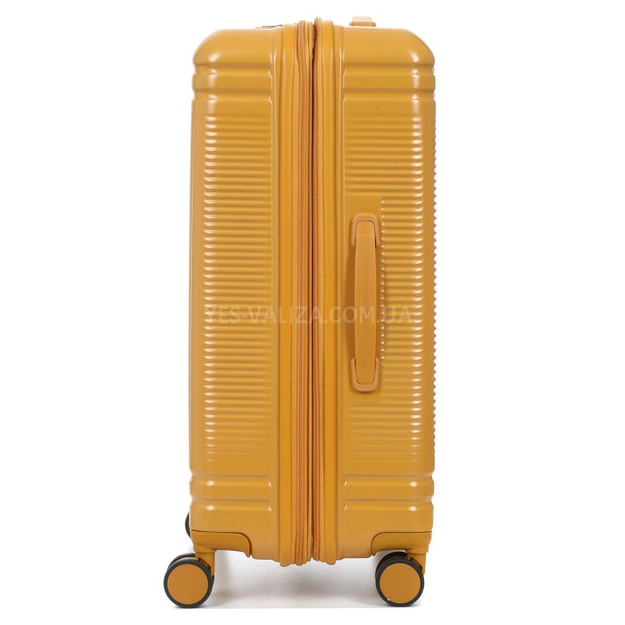 Валіза середня М полікарбонат жовта 65х44х25+5см/82л/3.65кг/Airtex 649, фото 6