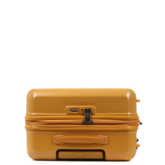 Чемодан средний М поликарбонат жёлтый 65х44х25+5/82л/3.65кг/Airtex 649, фото 9