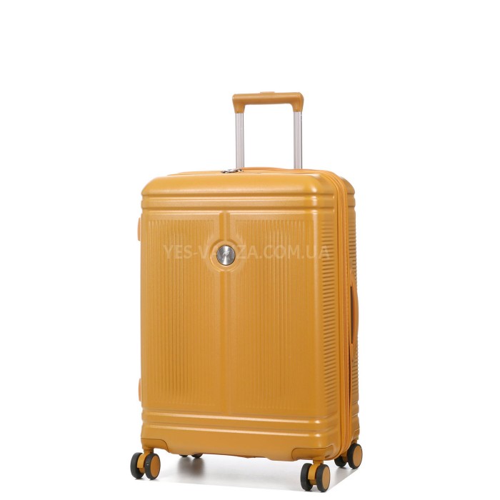 Валіза середня М полікарбонат жовта 65х44х25+5см/82л/3.65кг/Airtex 649, фото 1